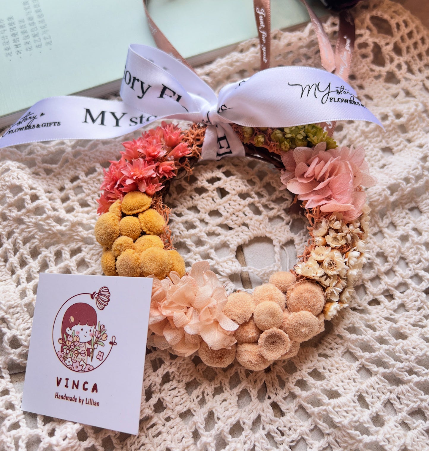 Preserved Flowers Wreath - Spring