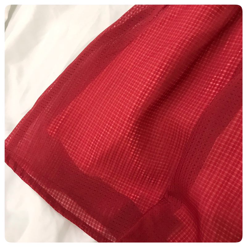 Girls' Elegant Red Cold-Shoulder Dress Dress