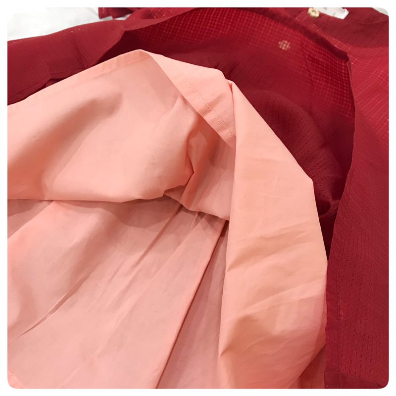 Girls' Elegant Red Cold-Shoulder Dress Dress