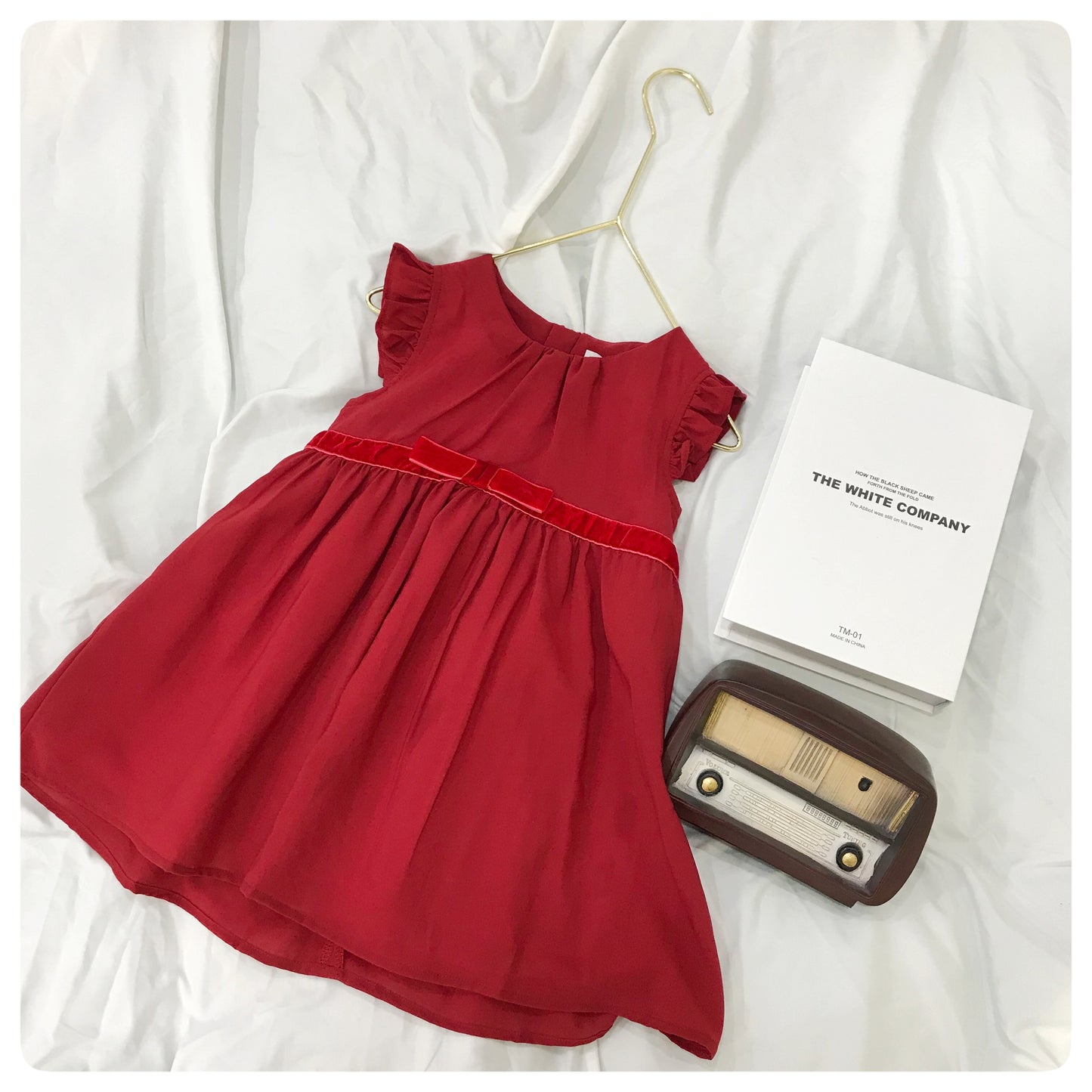 Girls' Elegant Red Dress | Size 1-5